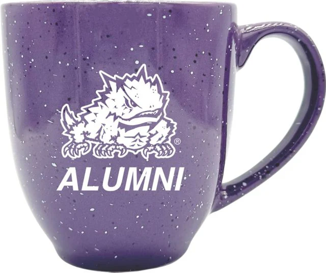 Texas Christian University Alumni 16 oz. Laser Engraved Bistro Mug