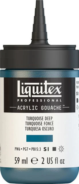 ACRYLIC GOUACHE 59ML TURQUOISE DEEP