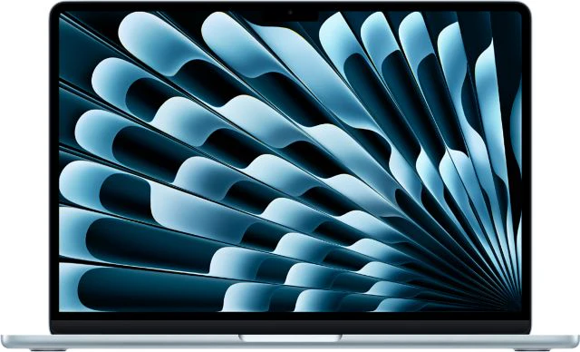 Apple 15-inch MacBook Air: Apple M5 chip with 10‑core CPU and 10‑core GPU, 16GB, 1TB SSD - Sky Blue - AppleCare+ Included