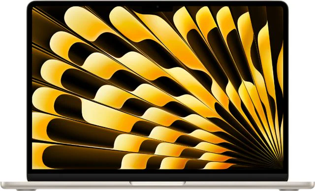 Apple 15-inch MacBook Air: Apple M5 chip with 10‑core CPU and 10‑core GPU, 16GB, 512GB SSD - Starlight - AppleCare+ Included