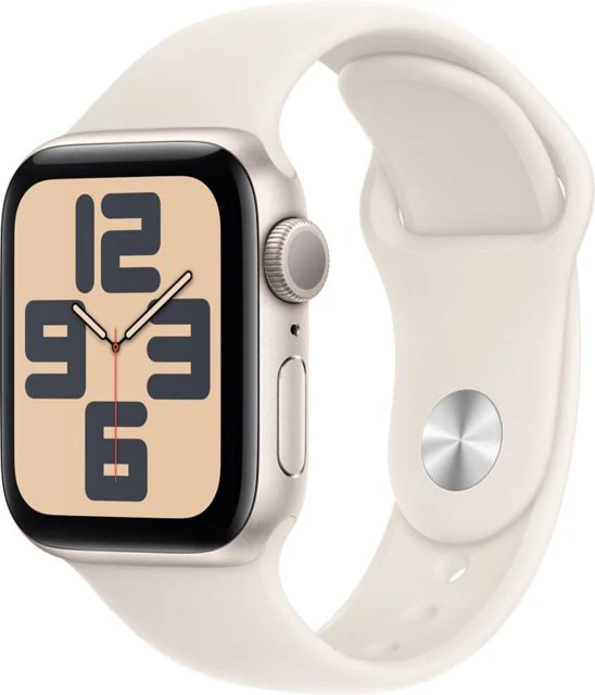 Apple Watch SE GPS 40mm Starlight Aluminum Case with Starlight Sport Band - S/M - ONLINE ONLY