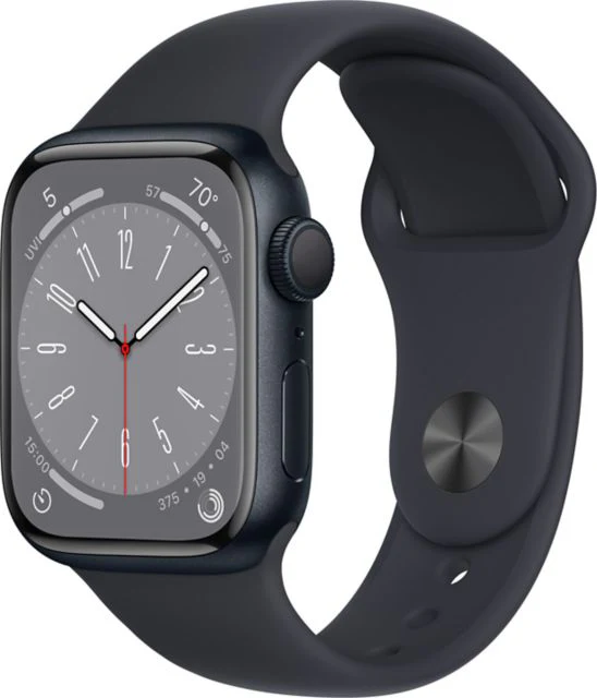 Apple Watch Series 8 GPS 45mm Midnight Aluminum Case with Midnight Sport Band - S/M - ONLINE ONLY