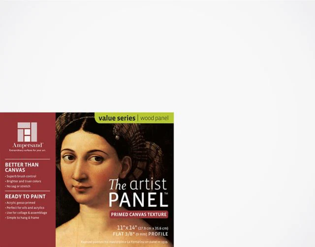 ARTIST PANEL CANVAS TEXTURE 3/8-INCH FLAT 11X14