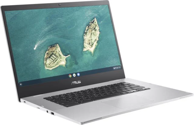 Asus 15.6'' Chromebook CX1500CKA-DH44F - Full HD - 1920 x 1080 - Intel Celeron  N4500 Dual-core (2 Core) 1.10 GHz - 4 GB Total RAM - 64 GB Flash Memory -       Transparent Silver. Intel Chip - Chrome OS - Intel UHD Graphics - ONLINE ONLY