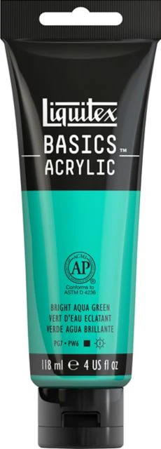 Basics 4oz Bright Aqua Green