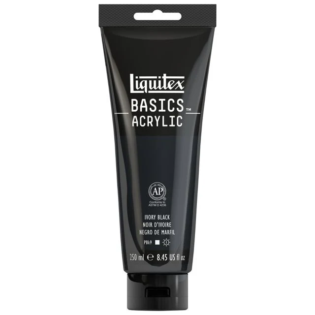 BASICS ACRYLIC 250ML IVORY BLACK