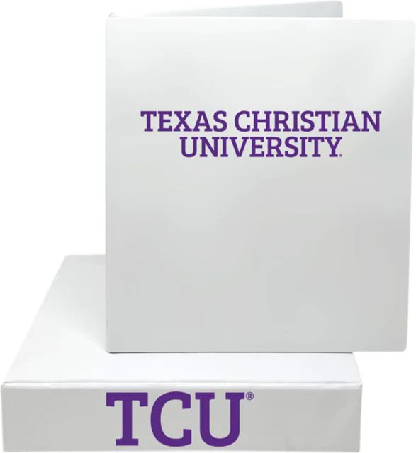 Texas Christian University 2'' Vinyl Binder - Image 3