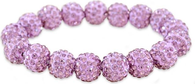 Texas Christian University Rhinestone Bead Bracelet - Image 4