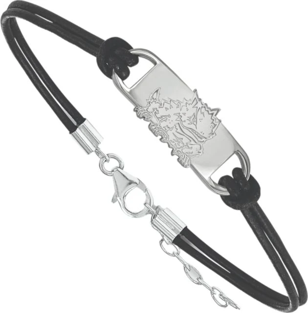 Texas Christian University Horned Frogs Leather Bracelet