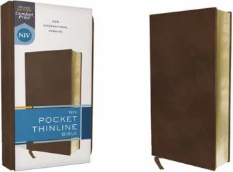 BROWN NIV PCKT THINLINE LEATHE