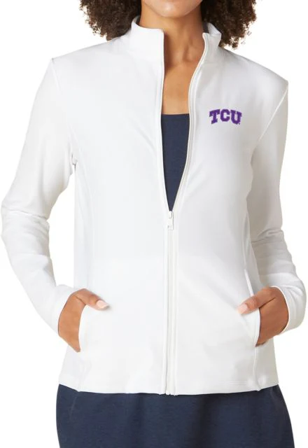 Texas Christian University Beyond Yoga Spacedye On The Go Mock Neck Jacket