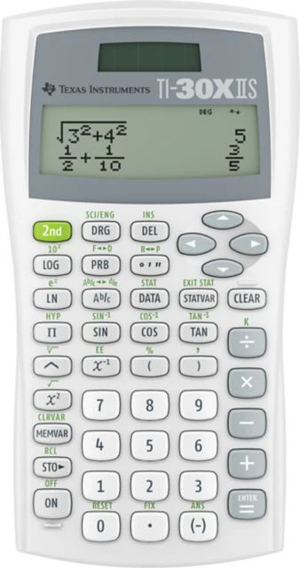 CALC TI30XIIS DUEL POWER WHITE