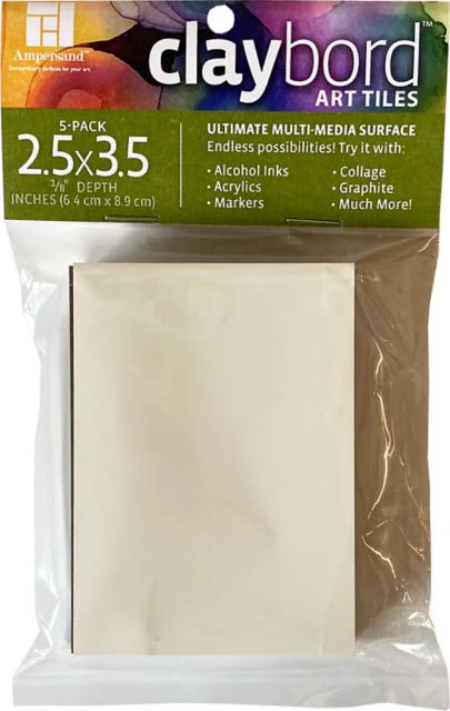 CLAYBORD ART TILE 2.5X3.5 5-PACK