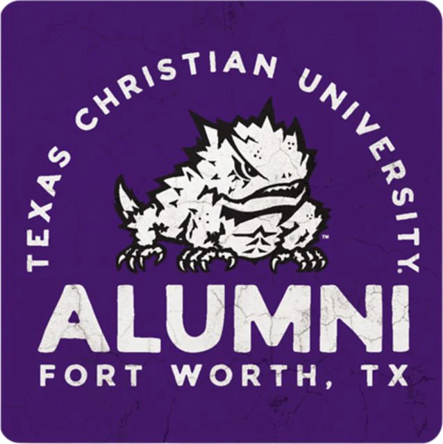 Texas Christian University 4x4 Coaster