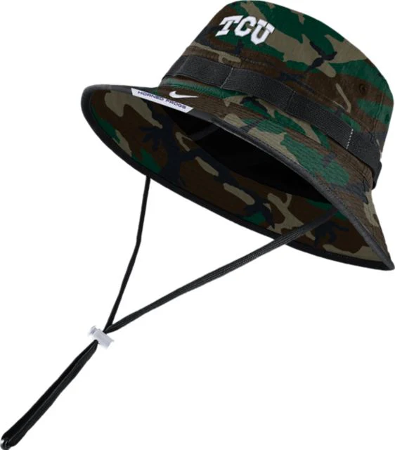Texas Christian University Horned Frogs Sideline Dri-Fit Camo Bucket Hat