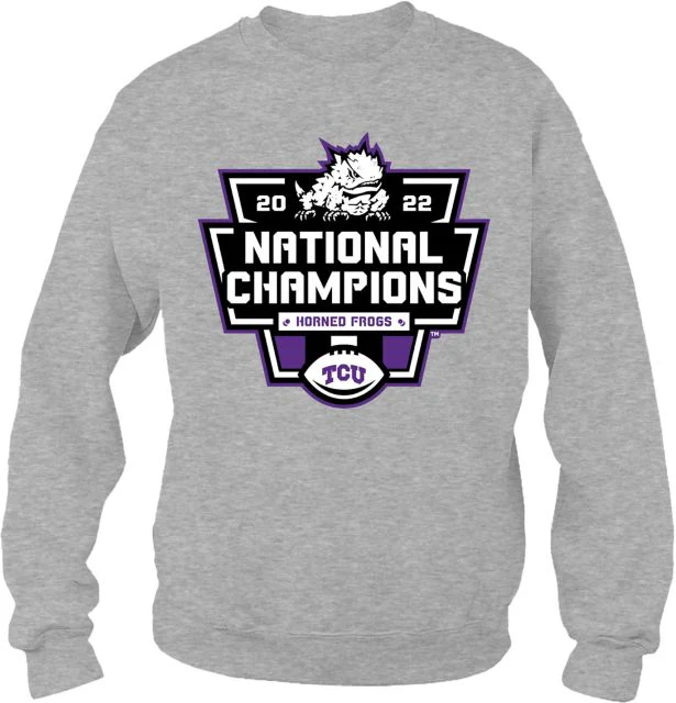 Texas Christian University Football 2022 National Champions Crewneck Sweatshirt