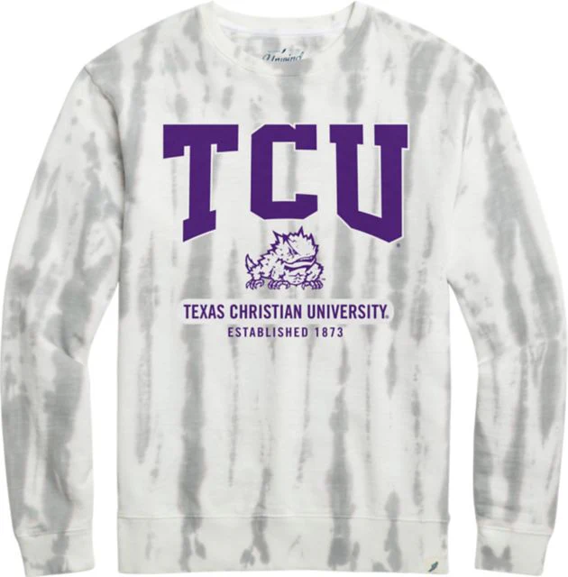 Texas Christian University Horned Frogs Tie Dye Crewneck Sweatshirt