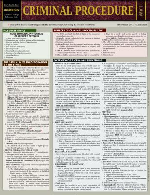CRIMINAL PROCEDURE