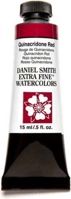 DANIEL SMITH WATERCOLOR 15ML QUINACRIDONE RED