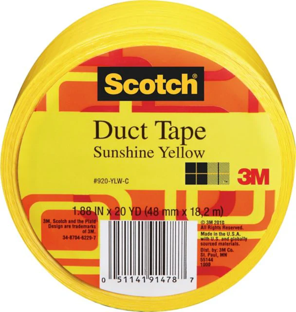 DECO DUCT TAPE 1.88 INCH X 20 YARD YELLOW