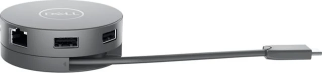 DELL 7-in-1 USB-C Travel Hub DA310. Black - ONLINE ONLY