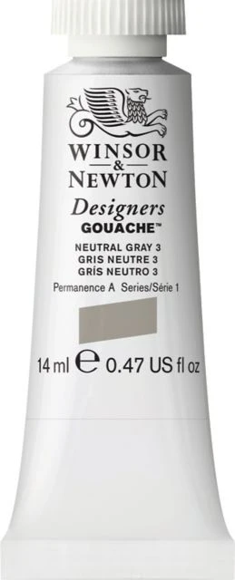 Designer Gouache 14mL Neutral Grey 3
