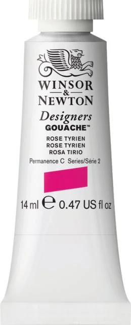Designer Gouache 14mL Rose Tyrien
