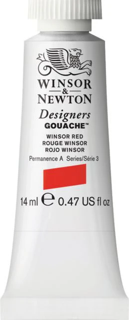 Designer Gouache 14mL Winsor Red