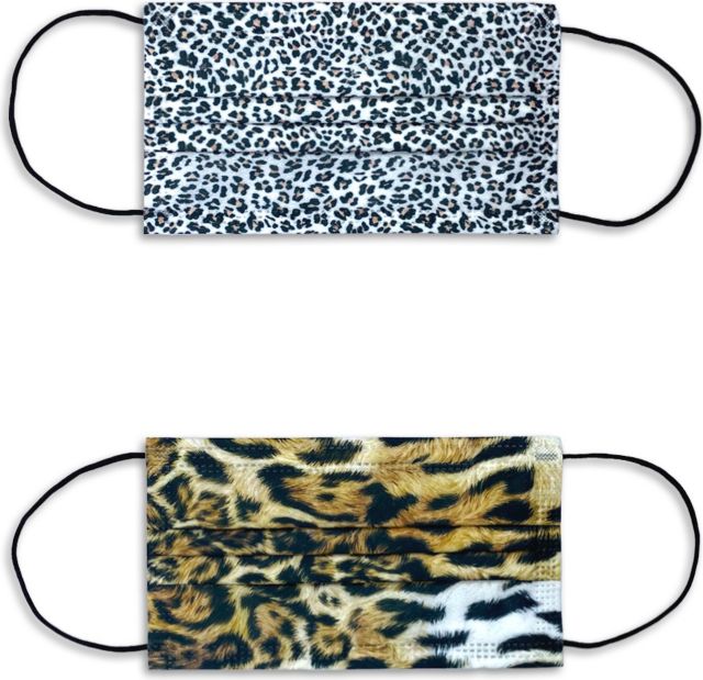 DISPOSABLE MASK BLACK ANIMAL SKIN DOT 12-PACK AND GOLD ANIMAL SKIN 12-PACK (24 TOTAL MASKS) - ONLINE ONLY