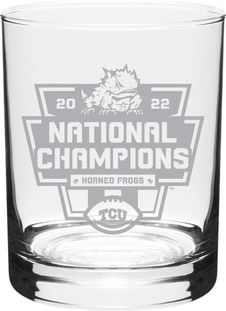 Texas Christian University Football 2022 National Champions 14 oz. Glass