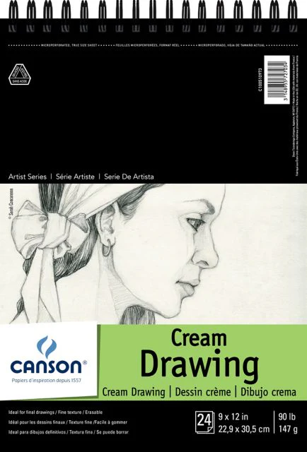 DRAWING CLASSIC CREAM 24 SHEETS 9x12