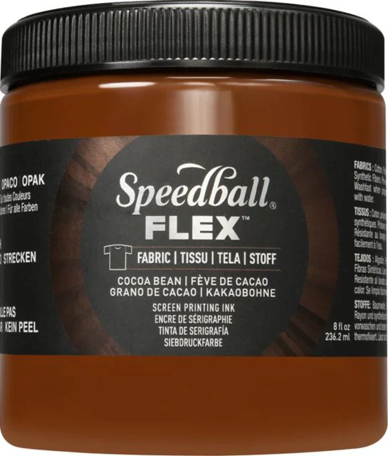Flex Screen Printing Ink Fabric 8OZ Cocoa Bean