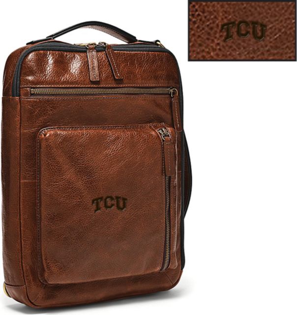 Fossil Leather Buckner Commuter - Brown - ONLINE ONLY