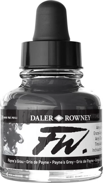 Fw Acrylic Ink 1OZ Paynes Grey