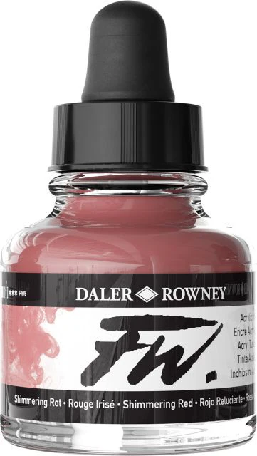 FW ACRYLIC INK 1OZ SHIMMERING RED