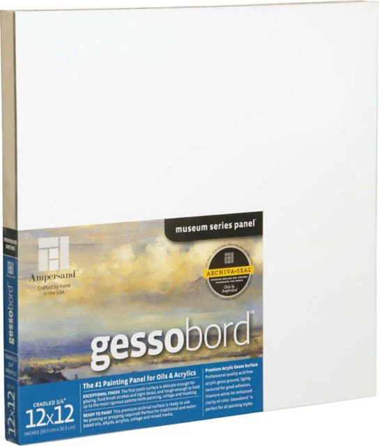GESSOBORD 3/4 INCH CRADLED 12X12
