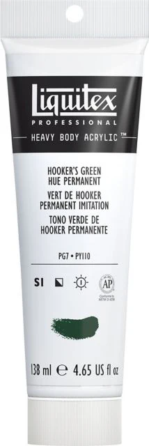 HB ACRYLIC 4.65OZ TUBE HOOKERS GREEN HUE PERMNANET