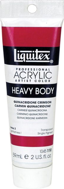 Heavy Body Acrylic 2 oz. Quinacrodone Crimson