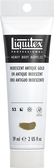 Heavy Body Acrylic 2oz Iridescent Antique Gold