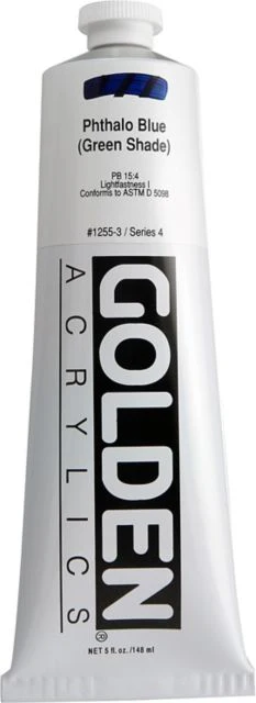 Heavy Body Acrylic Pthalo Blue/Green Shade 5 oz.