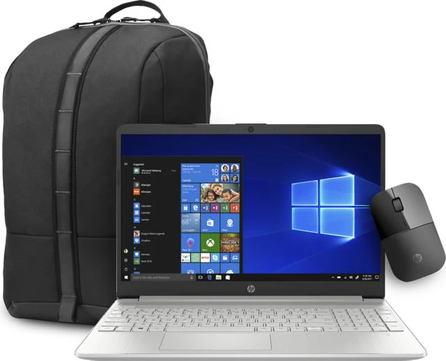 HP 15'' Notebook i5/8GB/256GB Bundled with Wireless Mouse and Backpack - ONLINE ONLY
