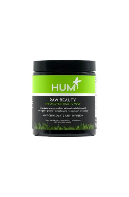 HUM Nutrition RAW BEAUTY SKIN & ENERGY SUPERFOOD POWDER - MINT CHOCOLATE CHIP
