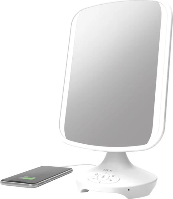 iHome REFLECT Bluetooth Vanity Speaker 10x13in, White