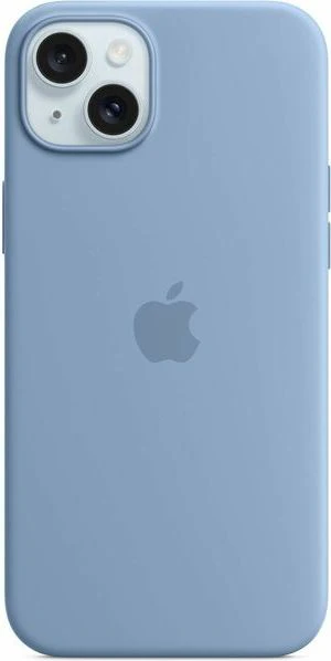 iPhone 15 Plus Silicone Case with MagSafe - Winter Blue