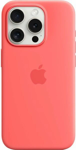 iPhone 15 Pro Silicone Case with MagSafe - Guava