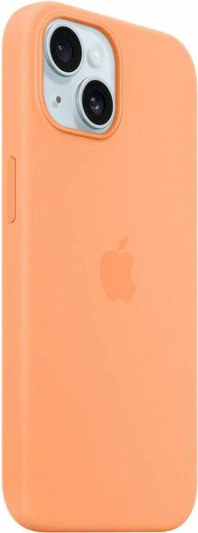 iPhone 15 Silicone Case with MagSafe - Orange Sorbet