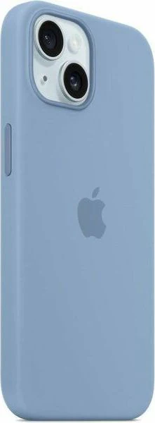iPhone 15 Silicone Case with MagSafe - Winter Blue
