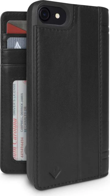 Journal Wallet Case For iPhone 7 Black - ONLINE ONLY