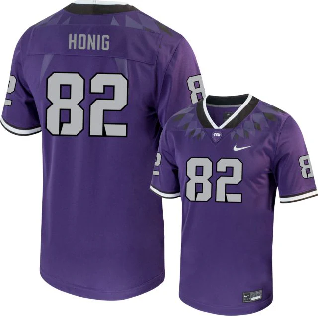 TCU Football Jersey A Honig - 82 - ONLINE ONLY - Image 2