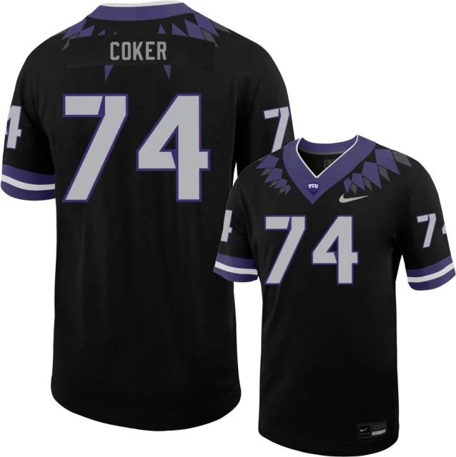 TCU Football Jersey Andrew Coker - 74 - ONLINE ONLY